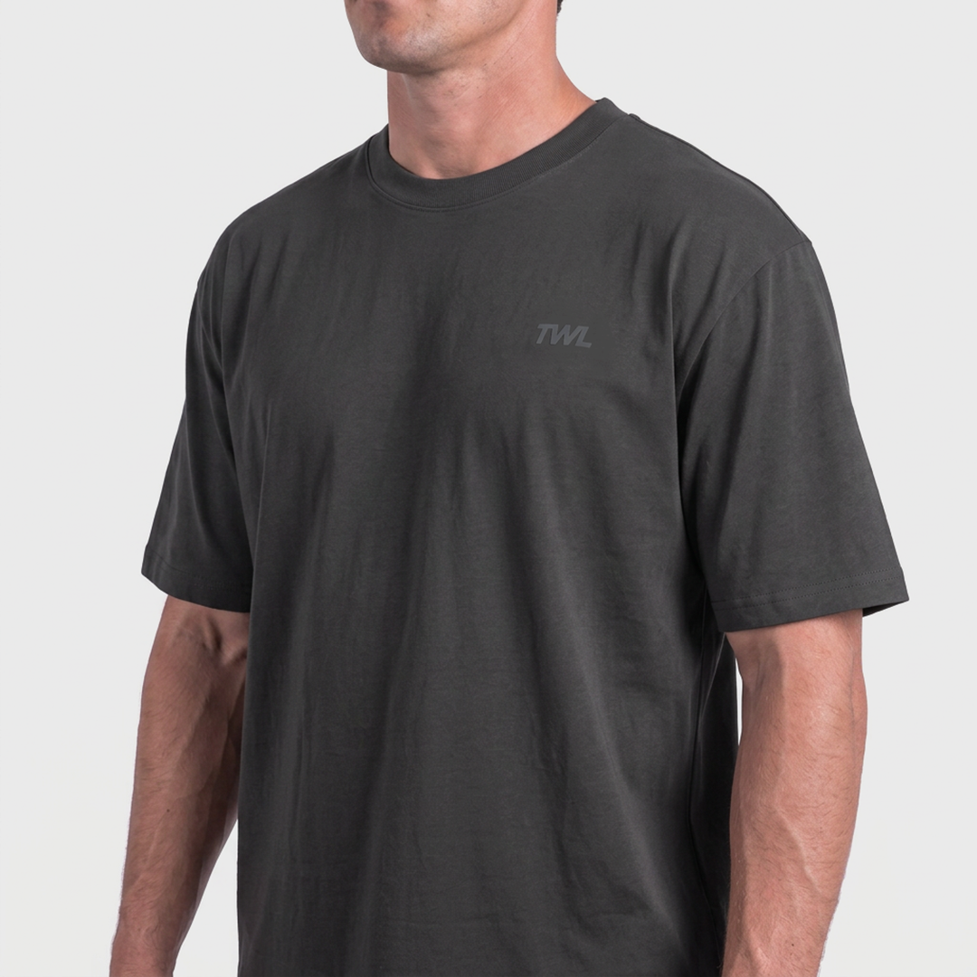TWL - LIFESTYLE OVERSIZED T-SHIRT - WASHED BLACK
