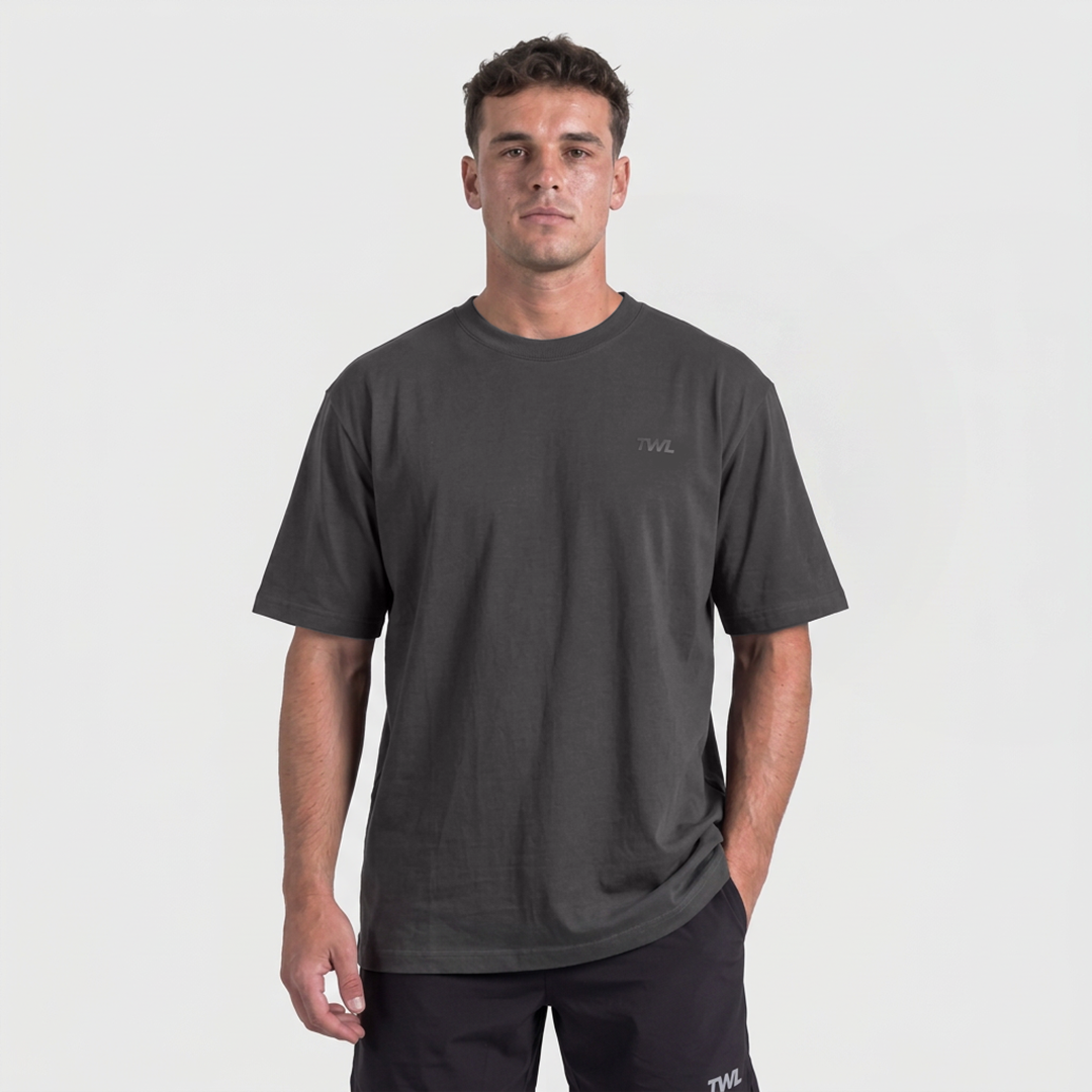 TWL - LIFESTYLE OVERSIZED T-SHIRT - WASHED BLACK