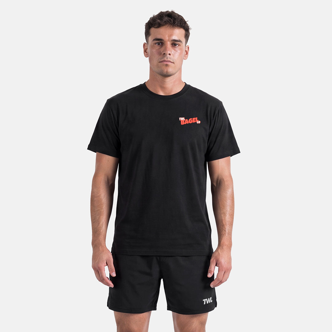 TWL - LIFESTYLE OVERSIZED T-SHIRT - TWL BAGEL CO. - BLACK