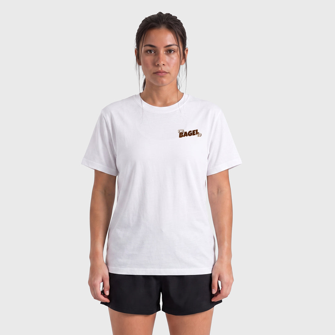 TWL - LIFESTYLE OVERSIZED T-SHIRT - TWL BAGEL CO. - WHITE