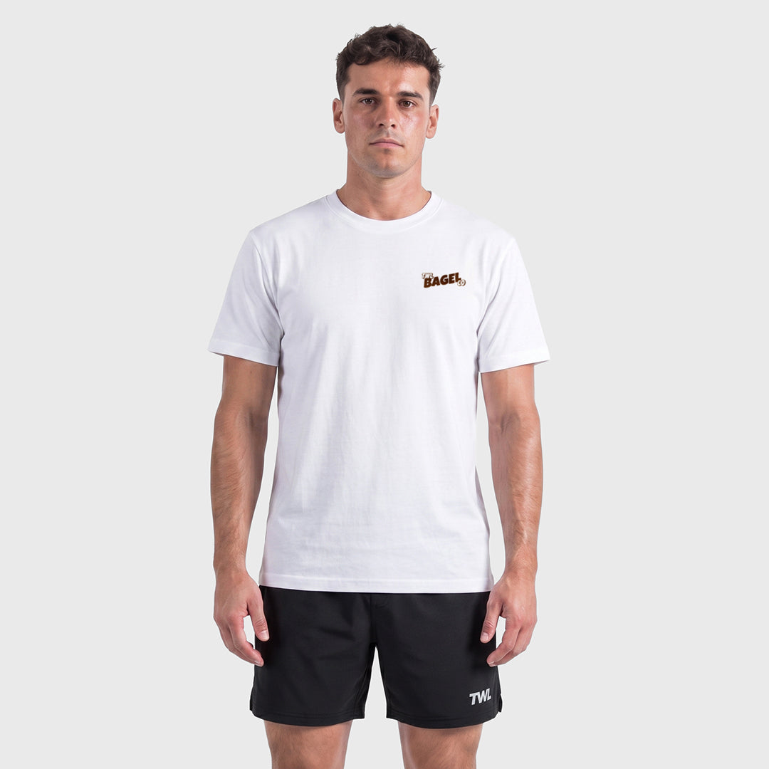 TWL - LIFESTYLE OVERSIZED T-SHIRT - TWL BAGEL CO. - WHITE