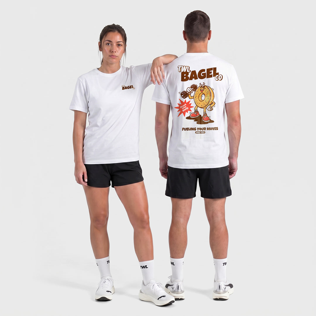 TWL - LIFESTYLE OVERSIZED T-SHIRT - TWL BAGEL CO. - WHITE