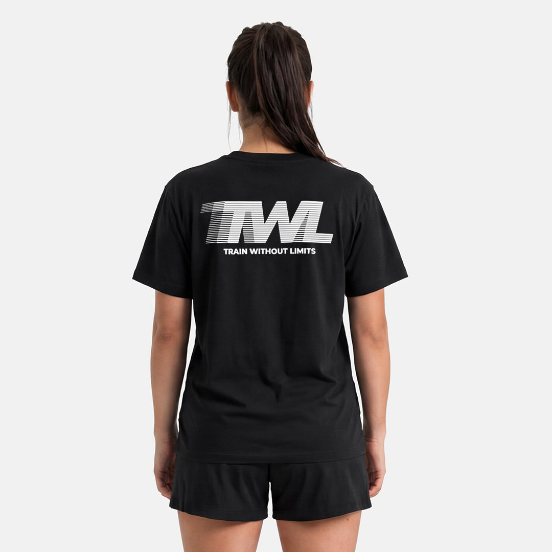 TWL - LIFESTYLE OVERSIZED T-SHIRT - TRAIN WITHOUT LIMITS - BLACK