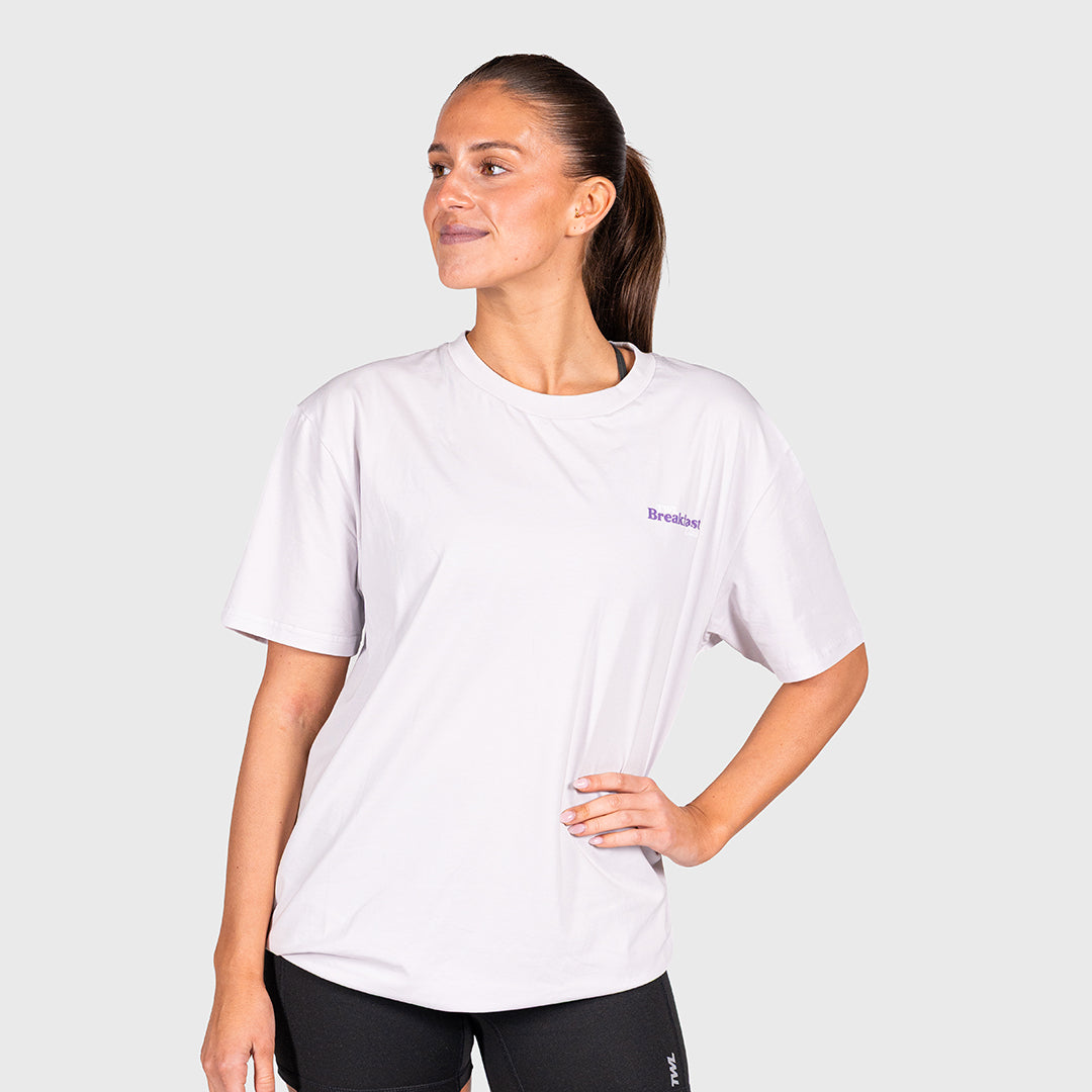 TWL - OVERSIZED T-SHIRT - BREAKFAST CLUB - LIGHT GREY