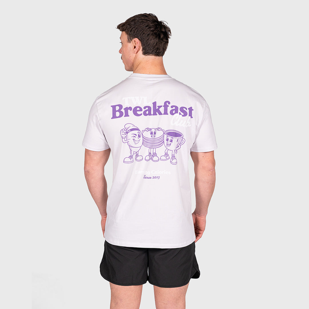 TWL - OVERSIZED T-SHIRT - BREAKFAST CLUB - LIGHT GREY