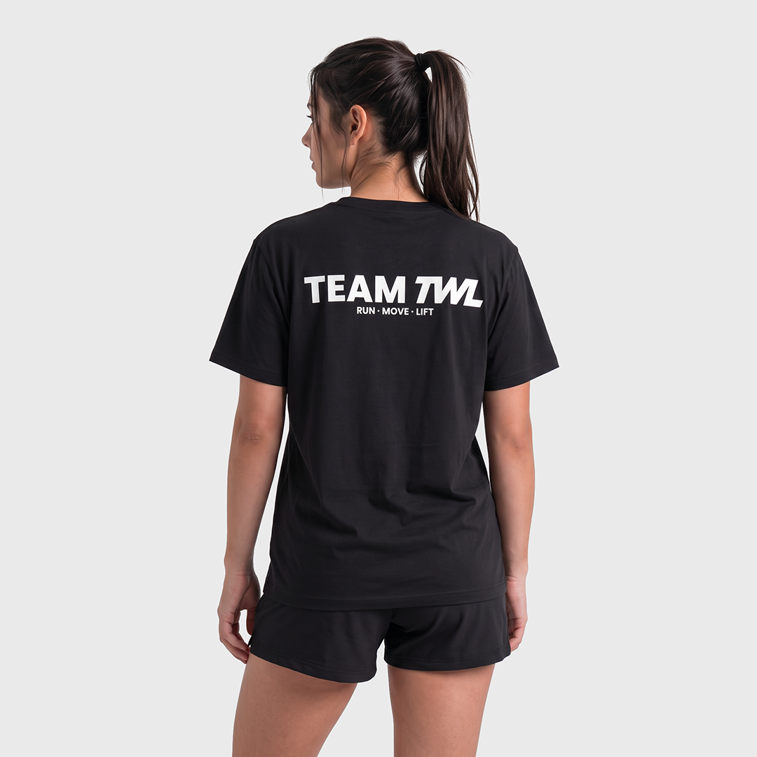 TWL - OVERSIZED T-SHIRT - RUN MOVE LIFT HALOFLEX - BLACK