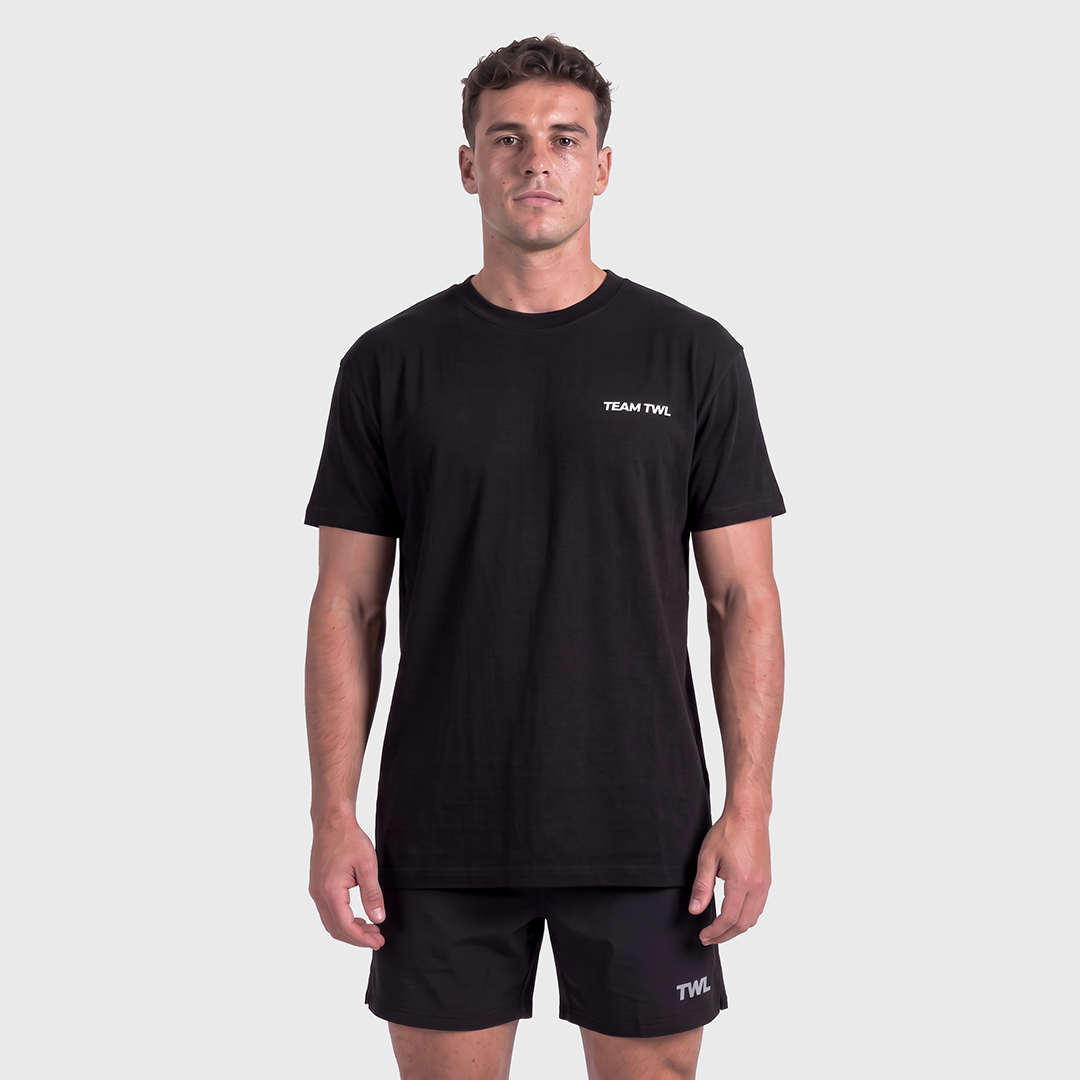 TWL - OVERSIZED T-SHIRT - RUN MOVE LIFT HALOFLEX - BLACK
