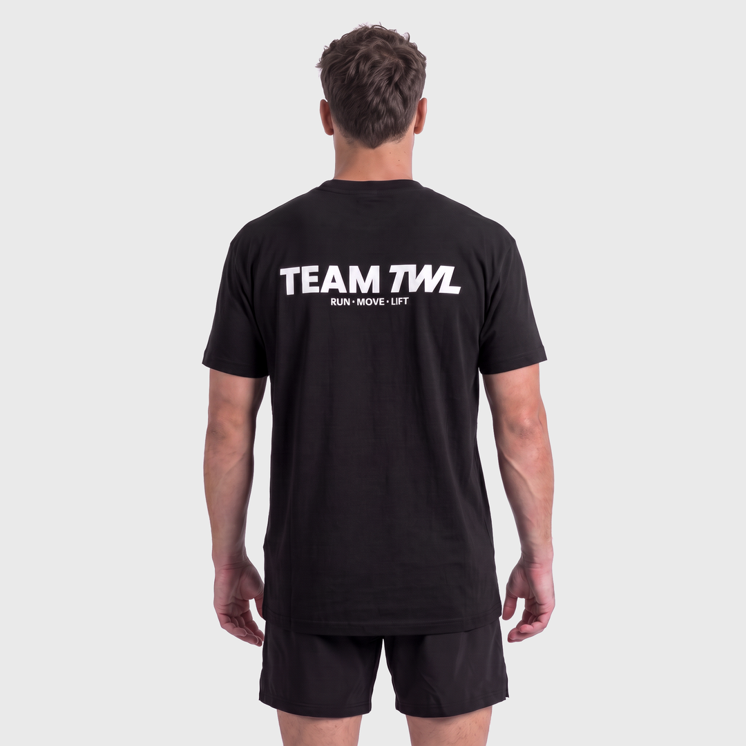 TWL - OVERSIZED T-SHIRT - RUN MOVE LIFT HALOFLEX - BLACK