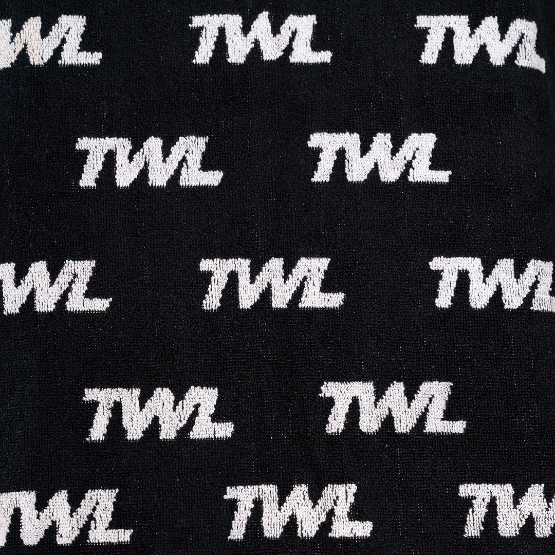 TWL - COTTON TOWEL - LARGE - BLACK/WHITE