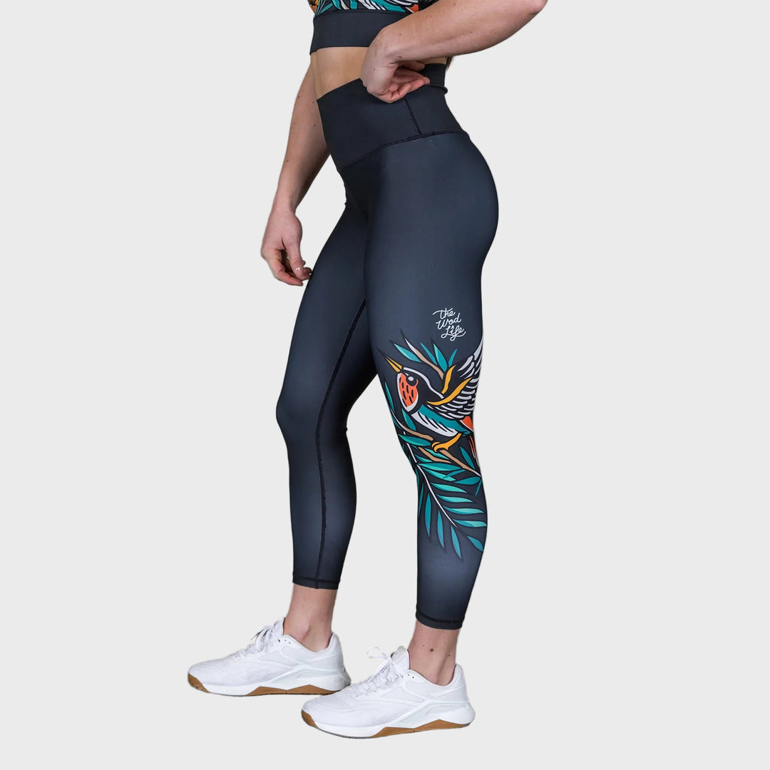 TWL X STEEN JONES - WOMEN'S EVERYDAY TIGHTS - 7/8 - BLACK JUNGLE