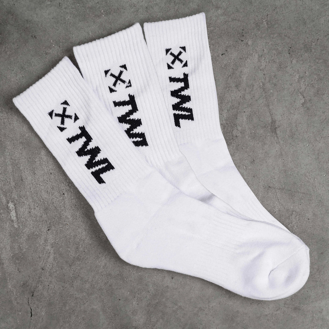 TWL - PACE SOCKS - 3 PACK - WHITE