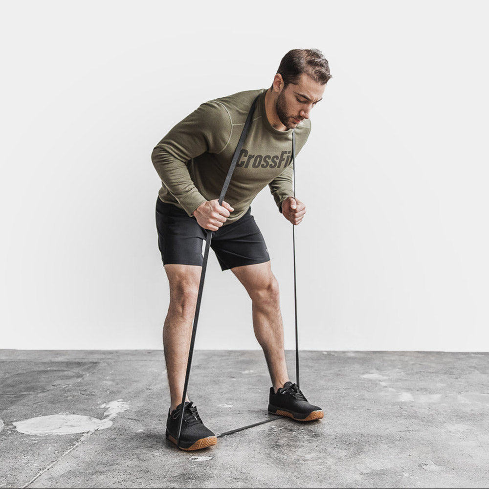 NOBULL - MEN'S CROSSFIT CREW SWEATSHIRT - ARMY GREEN