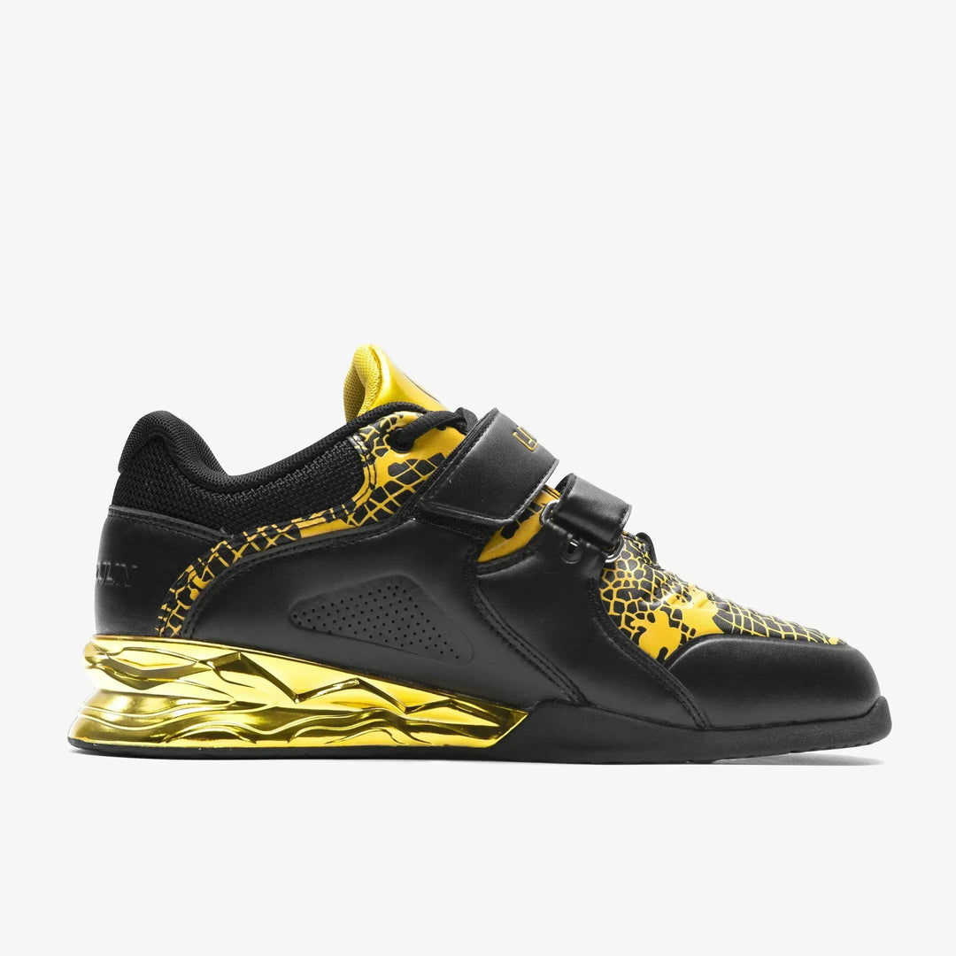 LUXIAOJUN - The Limited Snake Edition Lifting Shoes - Black Gold