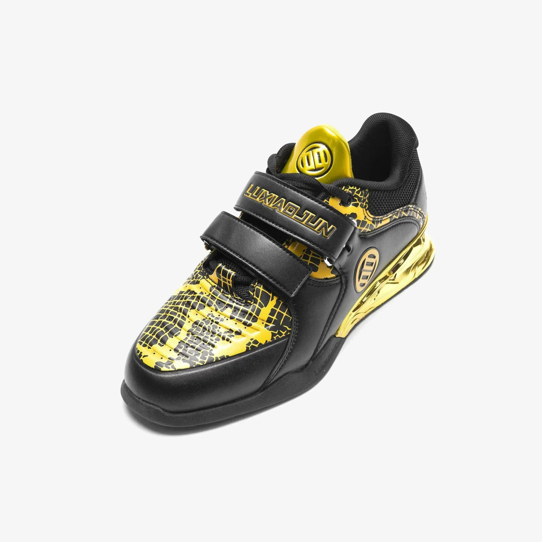LUXIAOJUN - The Limited Snake Edition Lifting Shoes - Black Gold