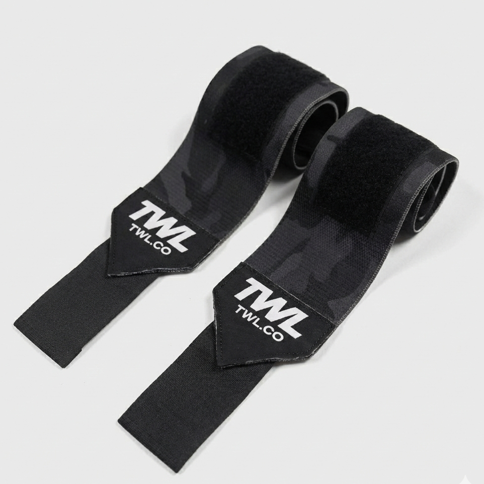 TWL - VELCRO WRIST WRAPS - BLACK CAMO