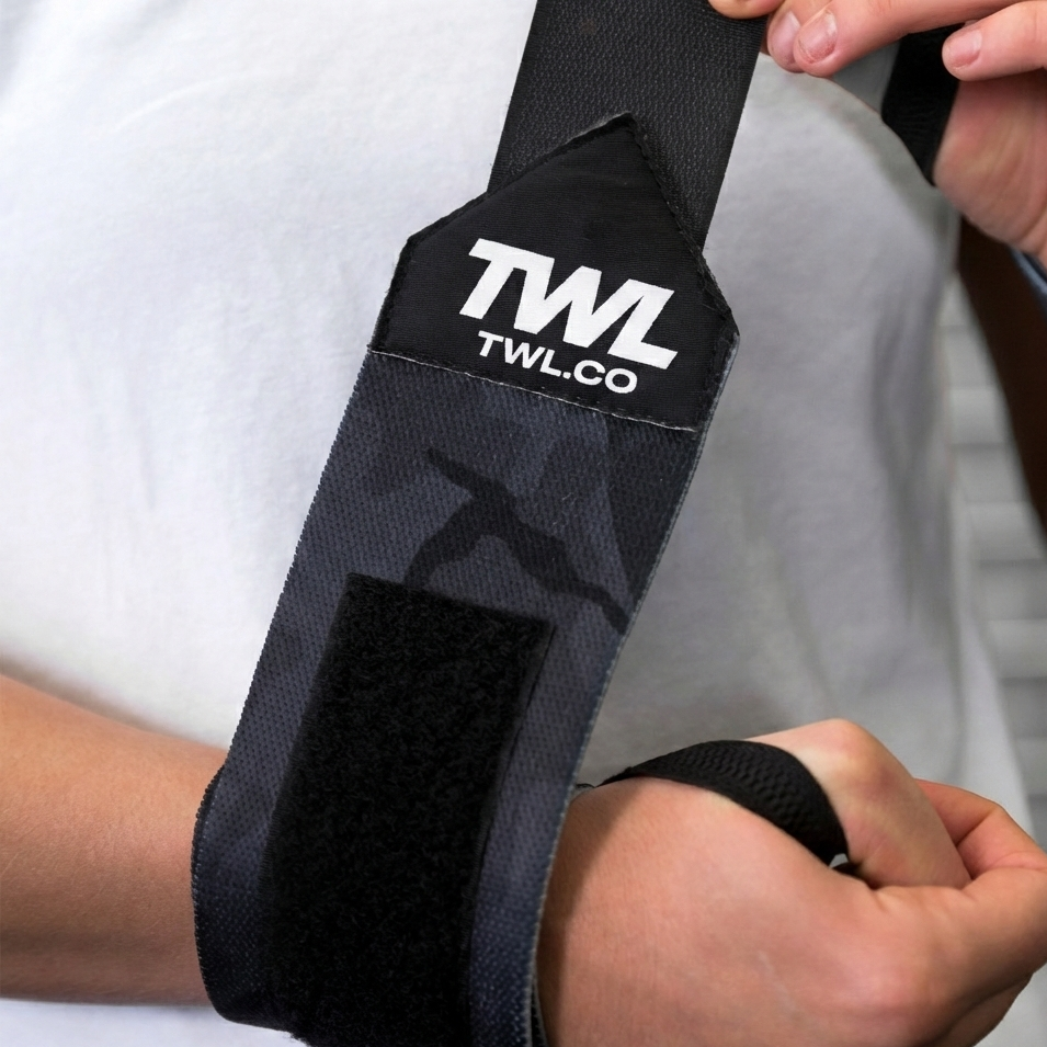 TWL - VELCRO WRIST WRAPS - BLACK CAMO