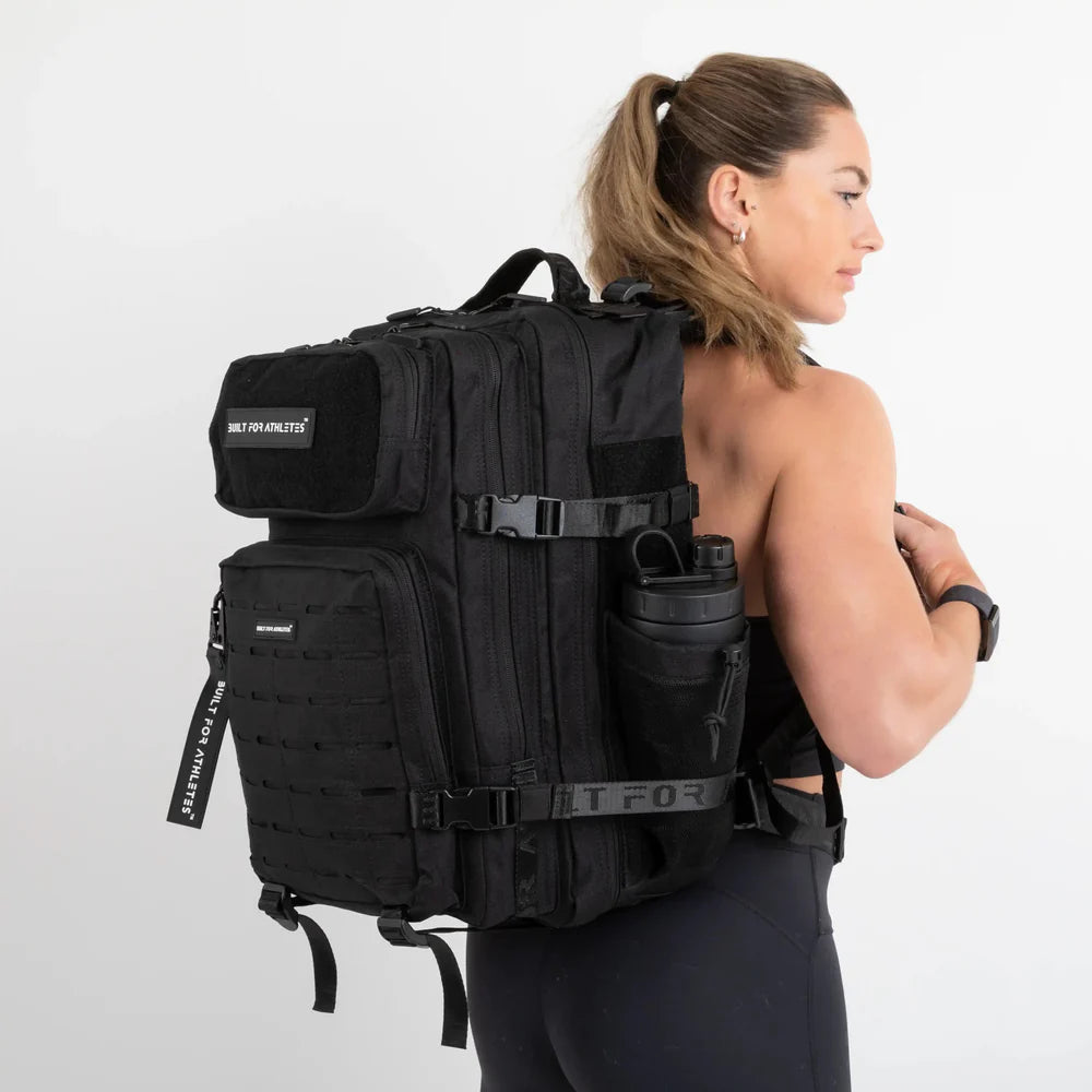 BUILT FOR ATHLETES - 45L HERO 3.0 BACKPACK - BLACK