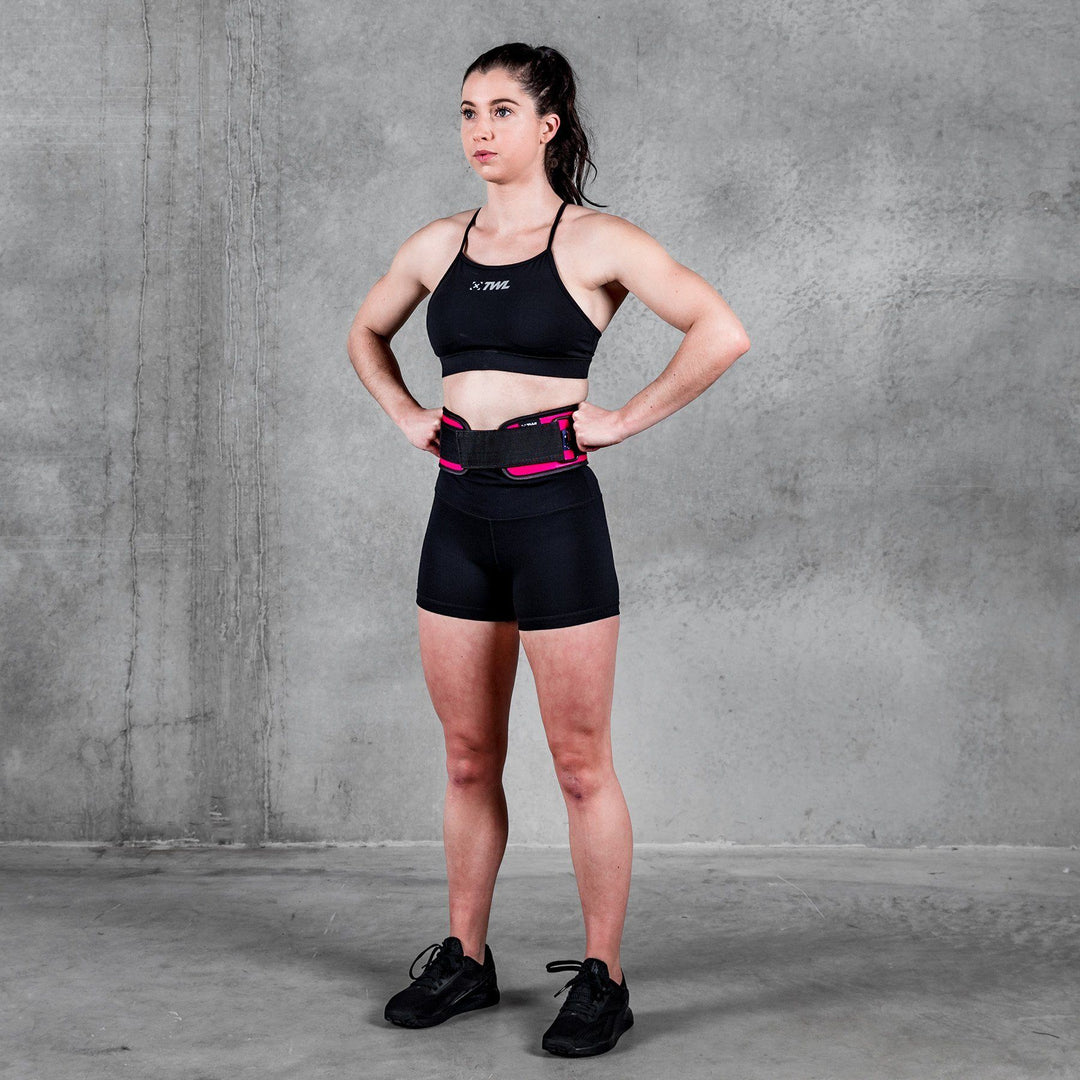 TWL - EVERYDAY 4" VELCRO LIFTING BELT 2.0 - PINK