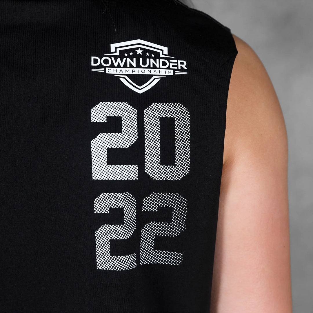 TWL - WOMEN'S SLASH CROP 2.0 - DUC - BLACK/WHITE