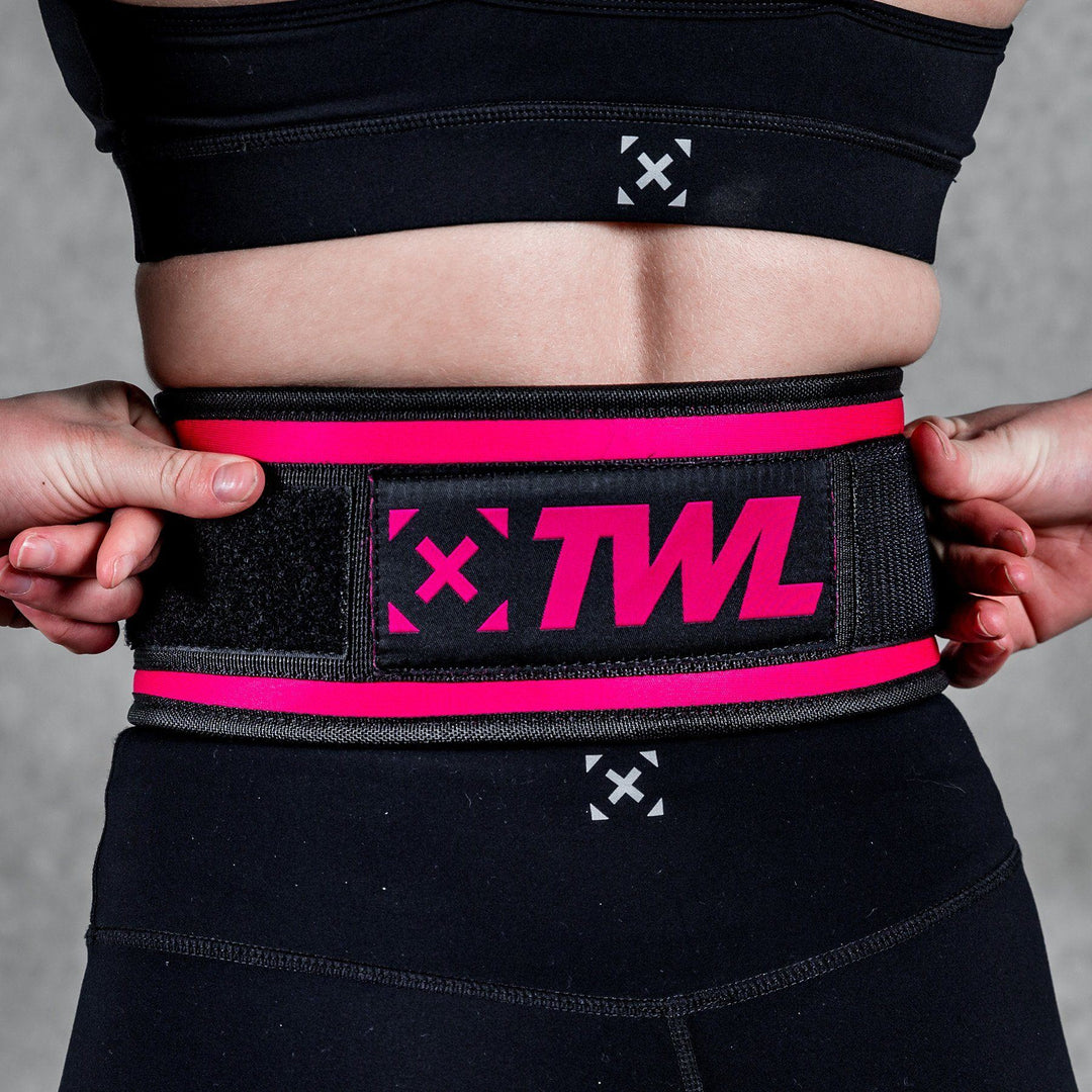TWL - EVERYDAY 4" VELCRO LIFTING BELT 2.0 - PINK