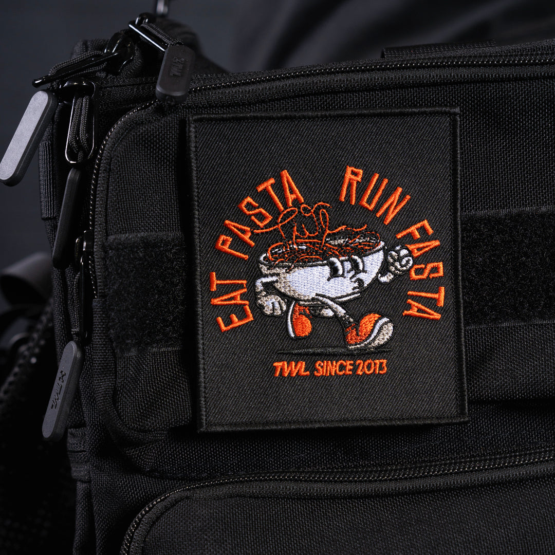 TWL - VELCRO PATCH - EAT PASTA, RUN FASTER