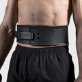 TWL - LEATHER POWERLIFTING LEVER BELT - 4" - BLACK