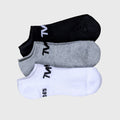 TWL - STRIDE LOW CUT SOCK - 3PK - WHITE/GREY/BLACK