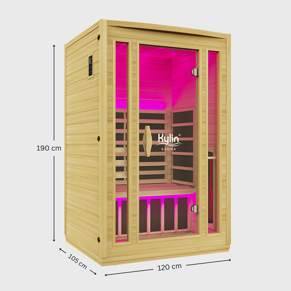 Kylin® Sauna - Full Spectrum Carbon Far Infrared Sauna 2 people - K8205 FS