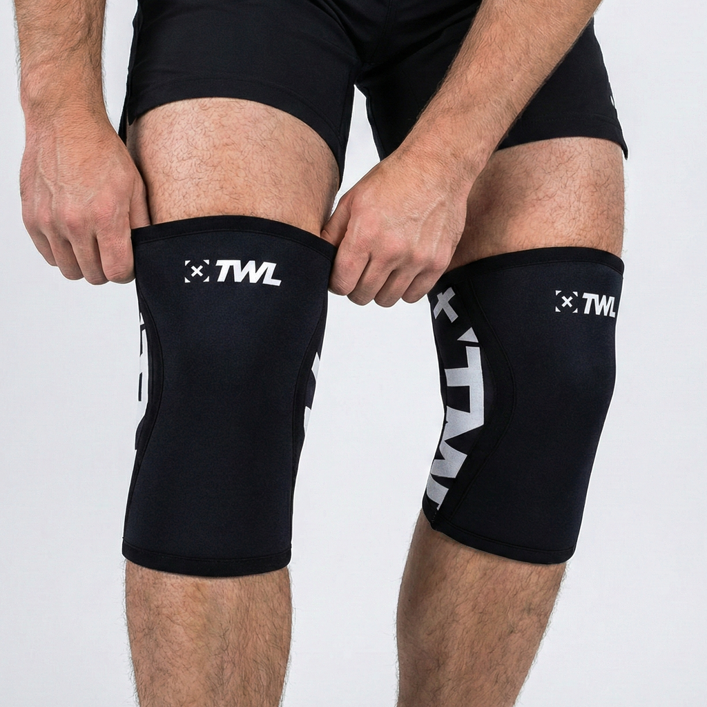 TWL - EVERYDAY KNEE SLEEVES (PAIR) - 5mm & 7mm - CORE BLACK/WHITE