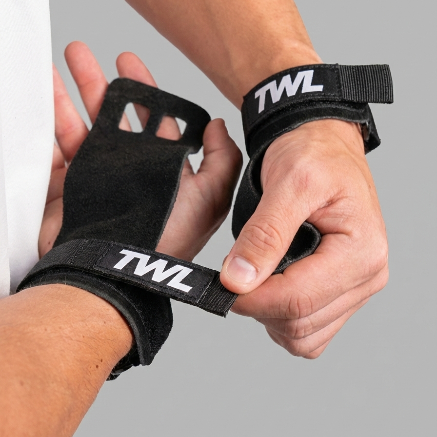 TWL - LEATHER GYMNASTIC GRIPS - BLACK