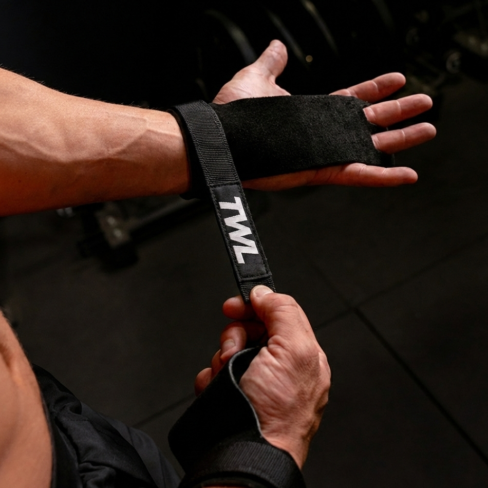 TWL - LEATHER GYMNASTIC GRIPS - BLACK