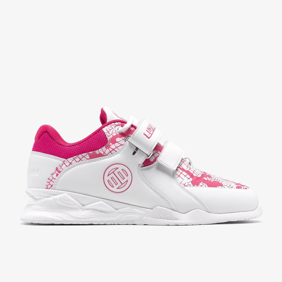 LUXIAOJUN - The Limited Snake Edition Lifting Shoes - Pink White