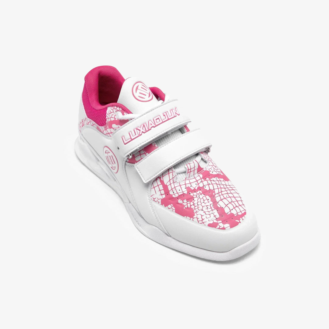 LUXIAOJUN - The Limited Snake Edition Lifting Shoes - Pink White