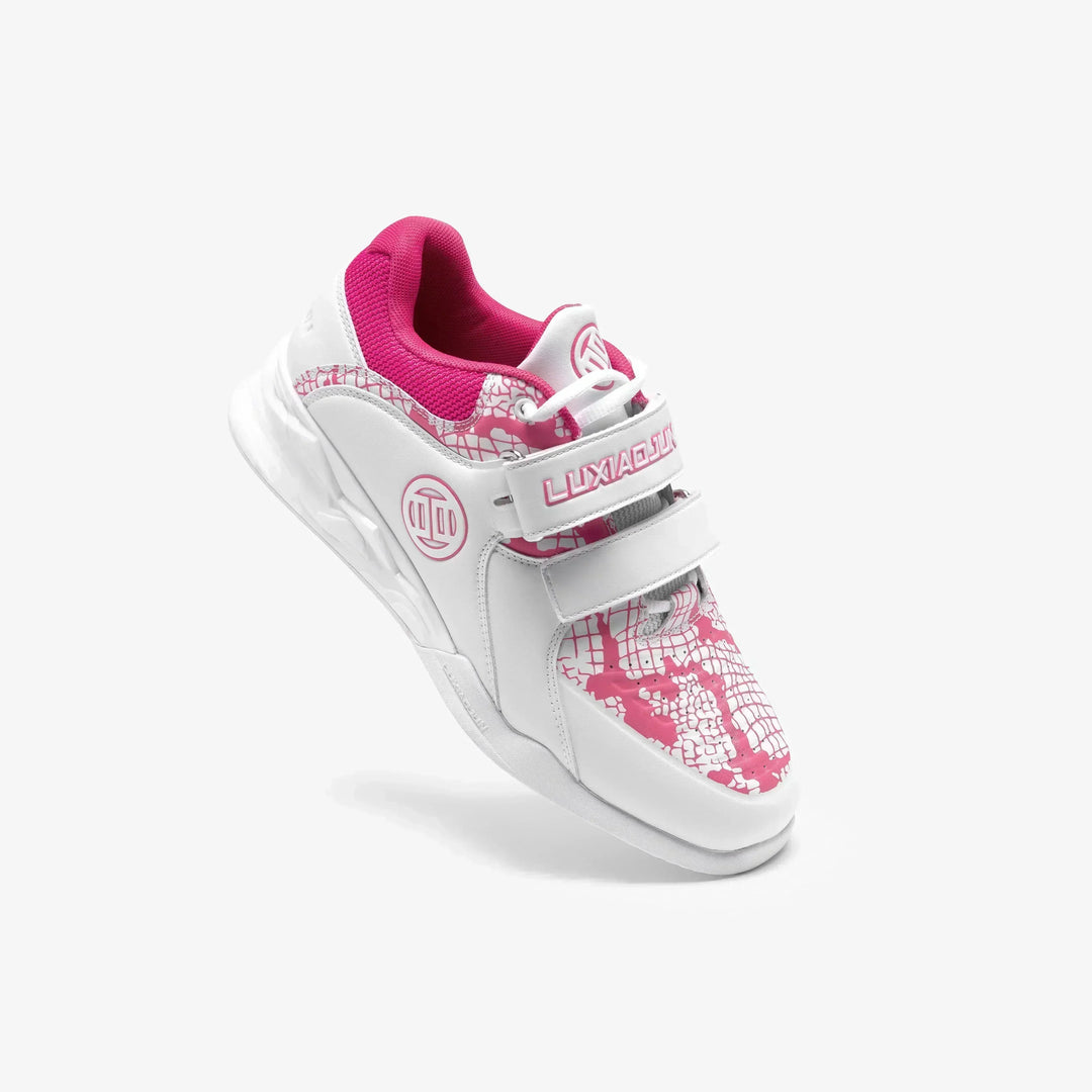 LUXIAOJUN - The Limited Snake Edition Lifting Shoes - Pink White