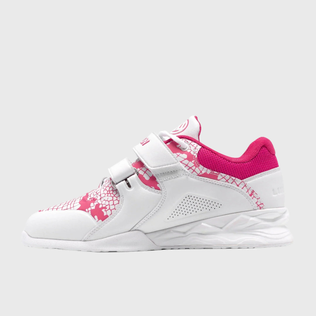 LUXIAOJUN - The Limited Snake Edition Lifting Shoes - Pink White