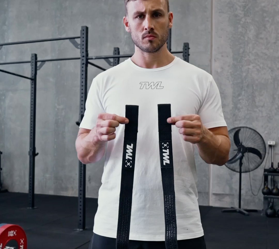 TWL - EVERYDAY COTTON LIFTING STRAPS PAIR - BLACK