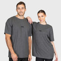 TWL - OVERSIZED T-SHIRT - CHARCOAL MARL/BLACK