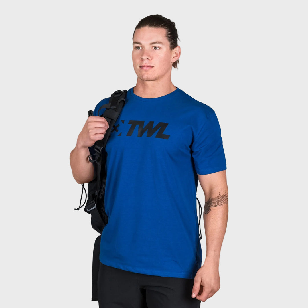 TWL - MEN'S EVERYDAY CLASSICS T-SHIRT - ATLANTIC BLUE/BLACK