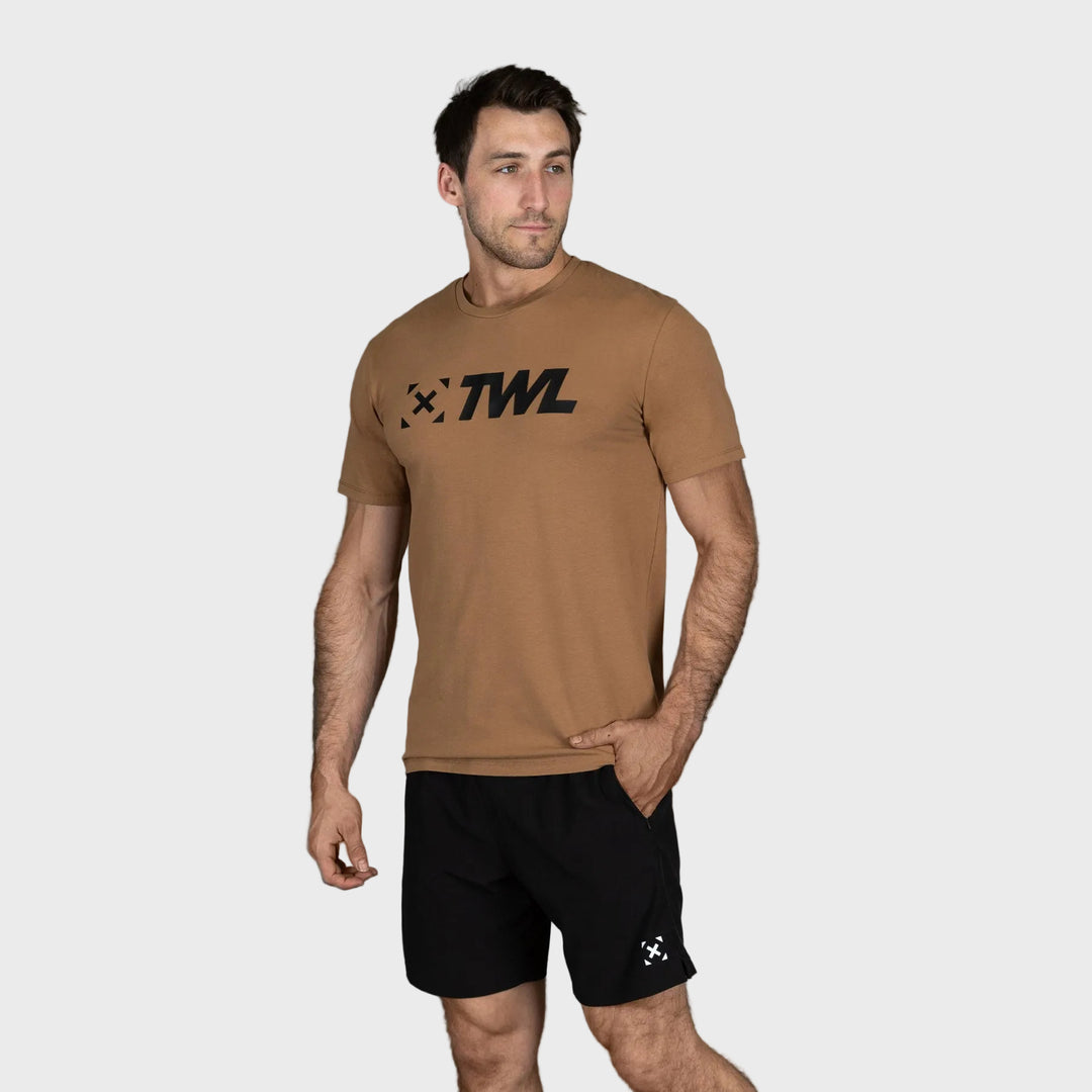 TWL - MEN'S EVERYDAY CLASSICS T-SHIRT - TAN/BLACK