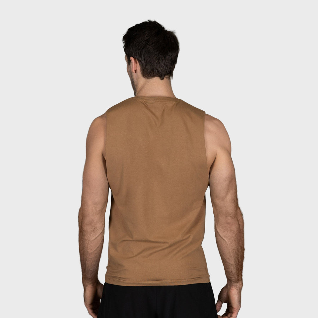 TWL - MEN'S EVERYDAY MUSCLE TANK 2.0 - TAN/BLACK