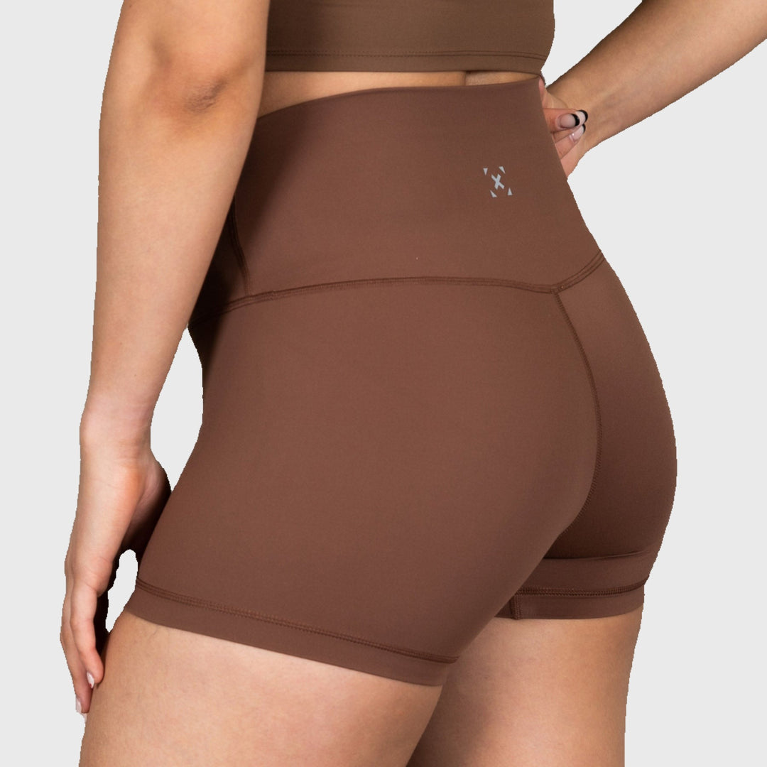 TWL - WOMEN'S HIGH WAISTED BALANCE SHORTS - WALNUT